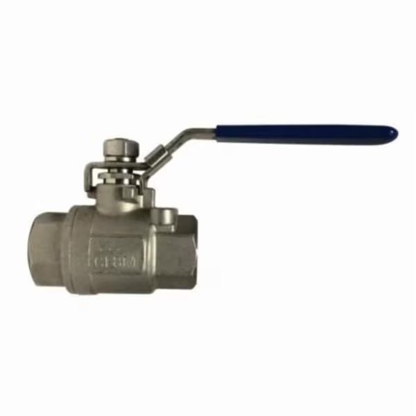 Ball Valve, 2Piece, 14 Nominal, Threaded, 2000 psi WOG, Full Port, Media Air, Oil and Water, CF8, Midland Metal, Mfr#: 949171